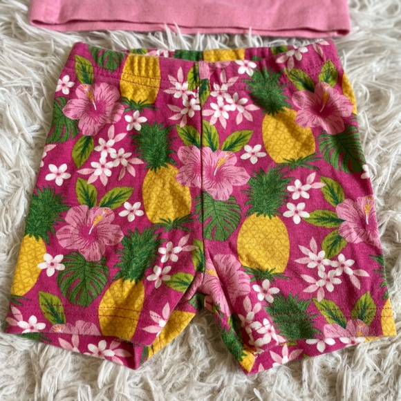 Gymboree Baby Toddler Girl 18-24M Embroidered Pineapple Pajama Set Tropical - Picture 4 of 7